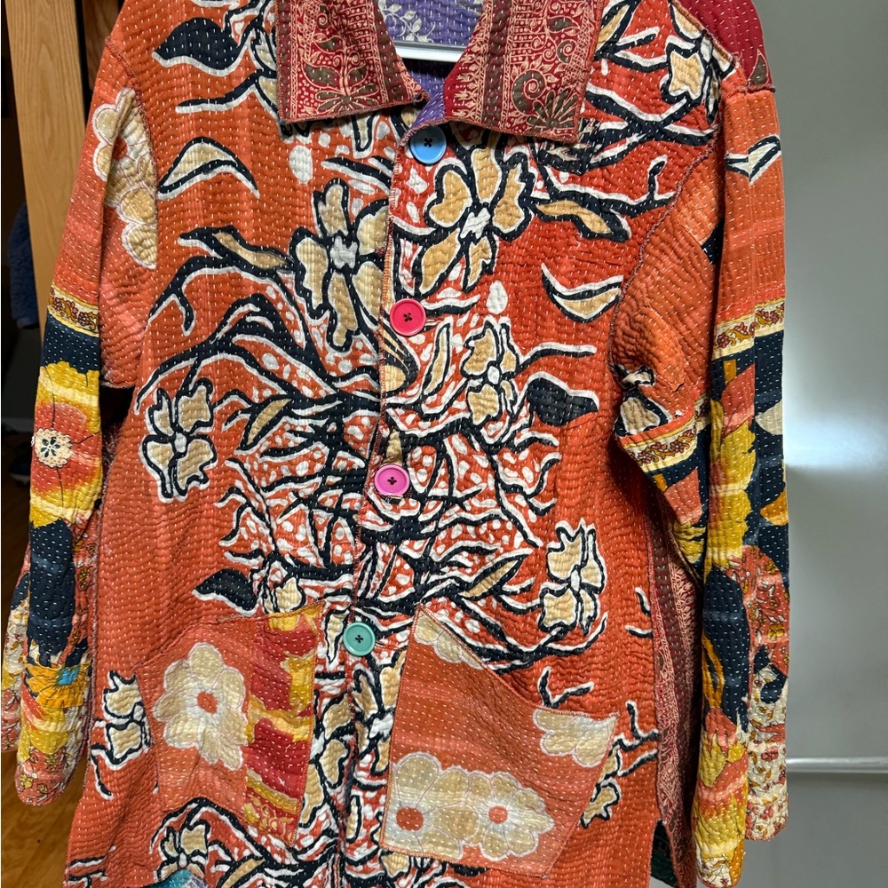 Floral Patchwork Jacket - Multicolor - image 1